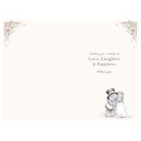 Congratulations Me to You Bear Wedding Day Card Extra Image 1 Preview